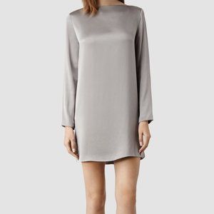 All Saints Silk Dress 3/4 Sleeve